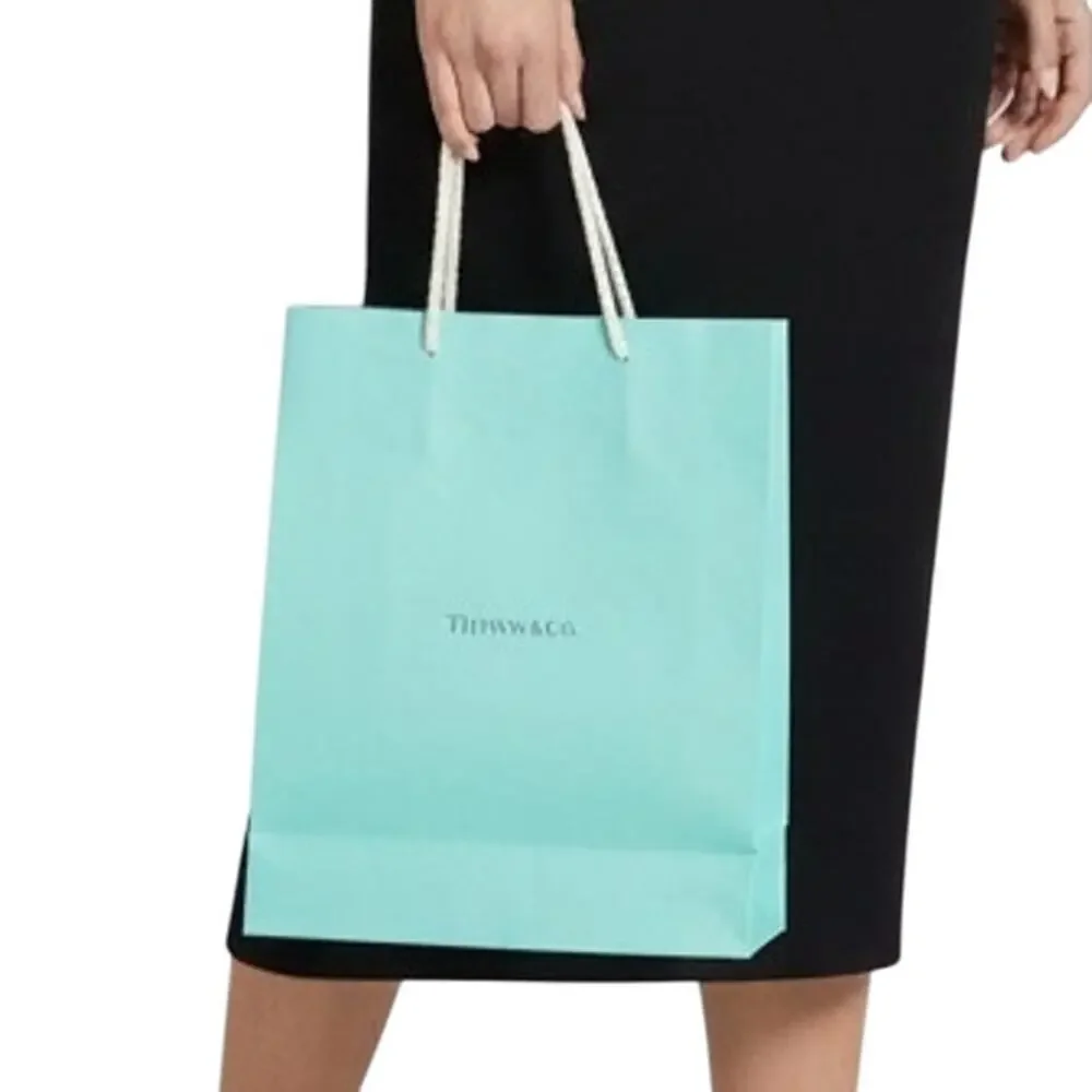 Tiffany & Co. Classic Blue Paper Gift Shopping Bag‎ 10x8